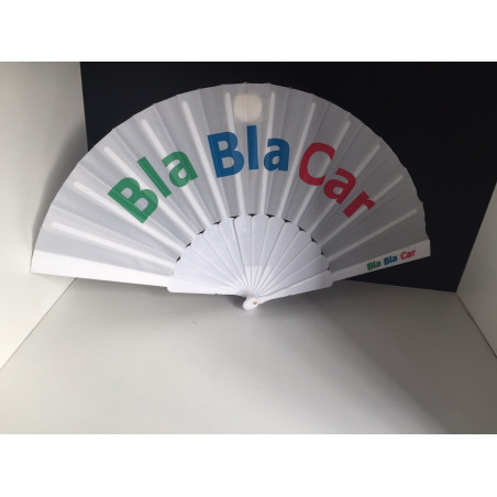 Eventail en plastique publicitaire