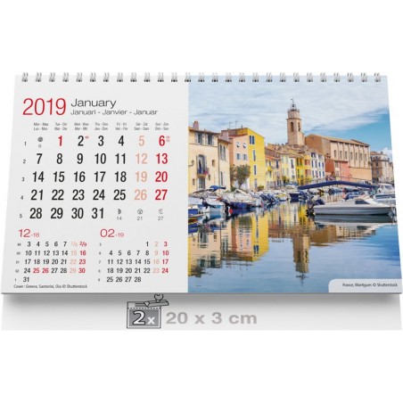 Calendrier Publicitaire chevalet 2019