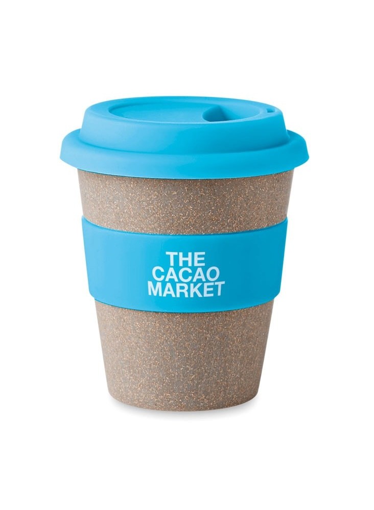 Mug simple paroi en bambou et PP Publicitaire