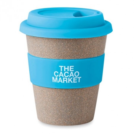 Mug simple paroi en bambou et PP Publicitaire