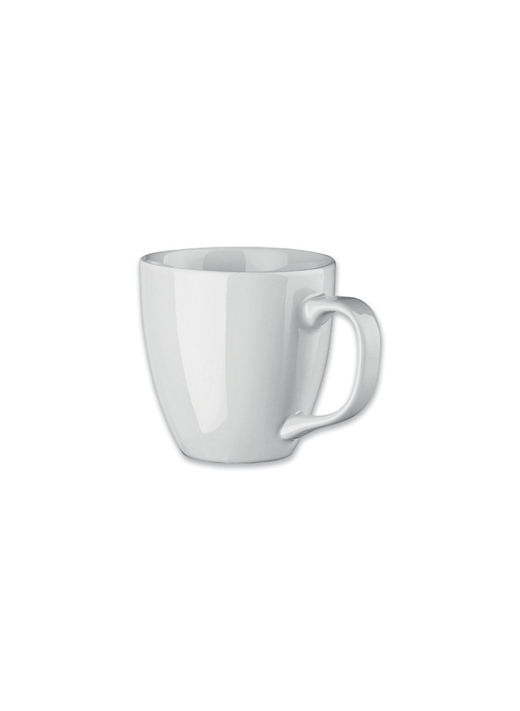 Mug arrondi blanc personnalisable