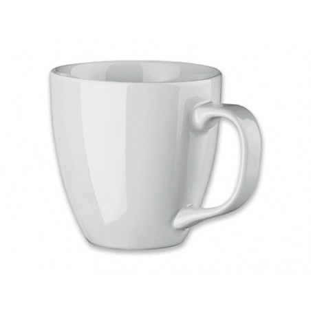 Mug arrondi blanc personnalisable