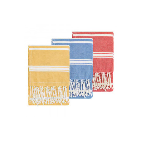 Paréo serviette coloré avec rayures publicitaire