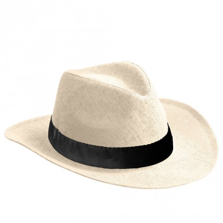 Chapeau paille style panama personnalisé