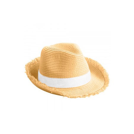 Chapeau panama en paille flexible publicitaire