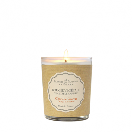 Bougie parfumée cannelle - orange publicitaire