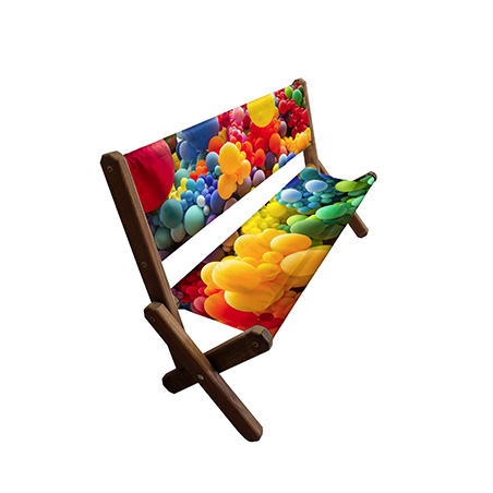 Banc bois  publicitaire