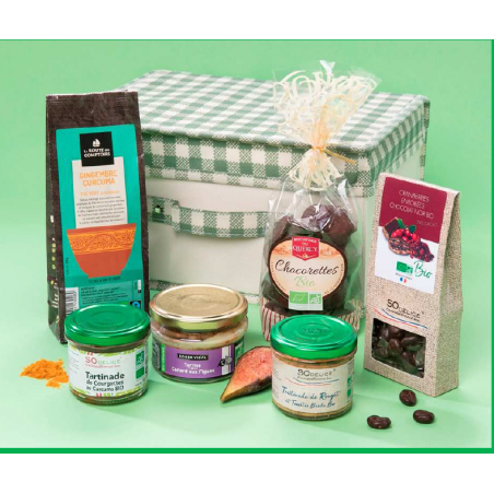 Panier gourmand bio personnalisable