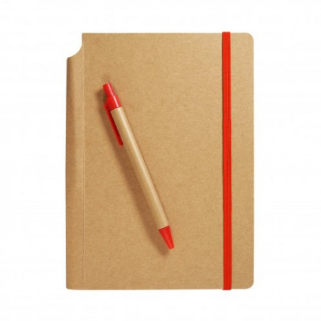 Cahier de notes A5 avec stylo bleue publicitaire