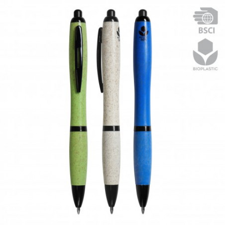 Stylo bille éco paille de blé publicitaire