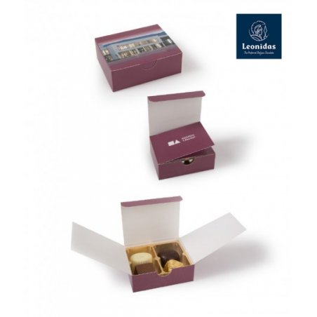 Boîte de 4 pralines personnalisée