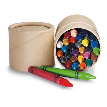 30 Crayons de Couleurs Cire