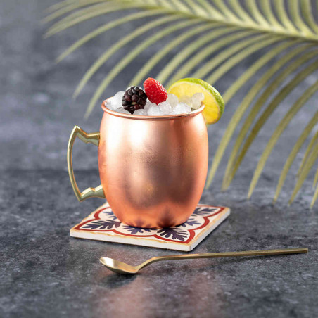 Tasse chrome rose cocktail Publicitaire