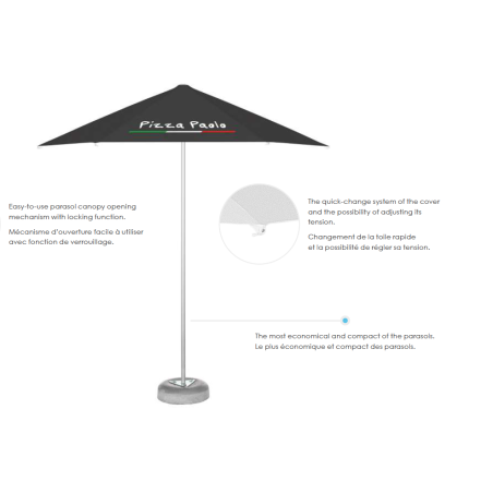 Parasol Professionnel restaurant publicitaire