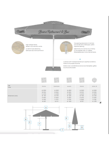 Grand Parasol Robuste Professionnel Publicitaire