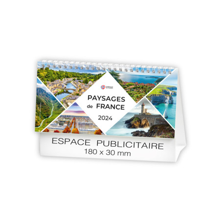 Calendrier Chevalet Publicitaire - Paysages de France
