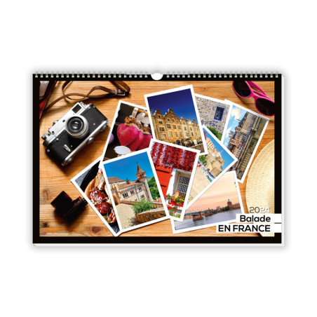 Calendrier Feuillet Publicitaire Balades de France