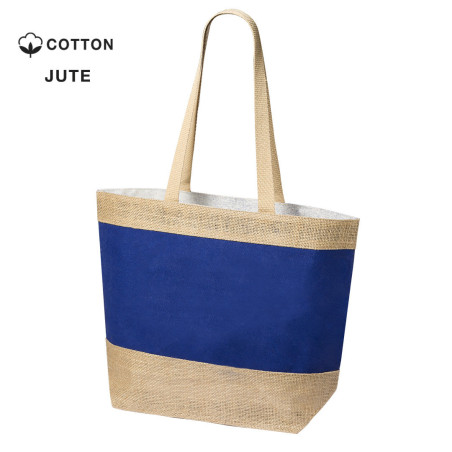 Sac jute et coton laminé personnalisé