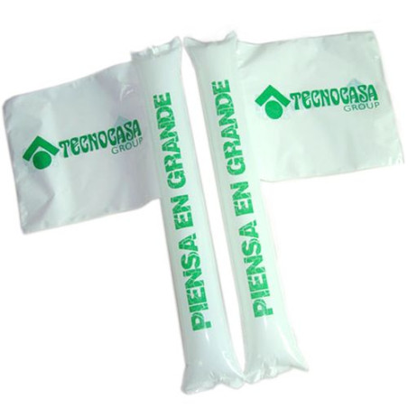 Bâtons gonflable drapeau rectangulaire personnalisé