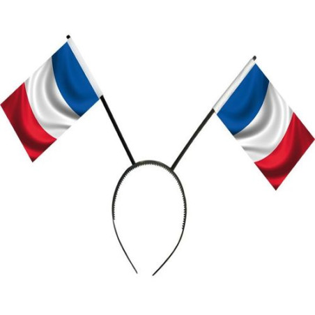 Tiare supporter 2 drapeaux France publicitaire