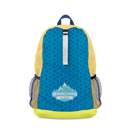 Sac à dos pliable avec poche filet promotionnel