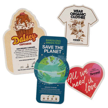 Papier à semences de forme personnalisée