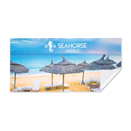 Serviette de plage publicitaire 100% microfibre