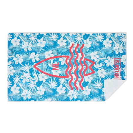 Serviette de plage personnalisable en polyester et en coton