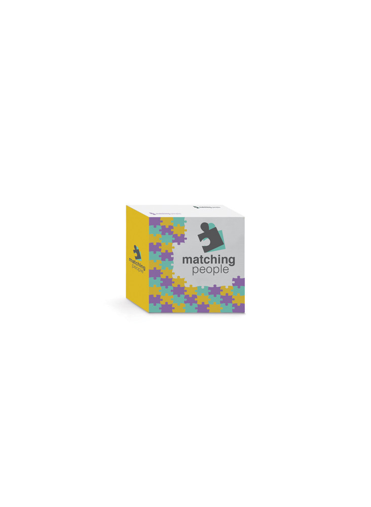 Cubes de papier publicitaires (900 feuilles) 