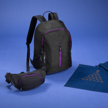 Sac à dos & Sac Banane noir promotionnel