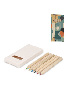 6 crayons de couleur dans...