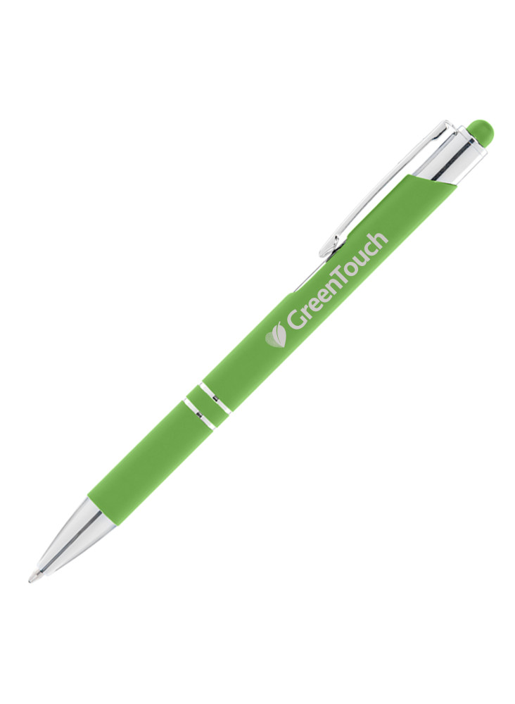 Stylo publicitaire personnalisé avec stylet en silicone pour ...