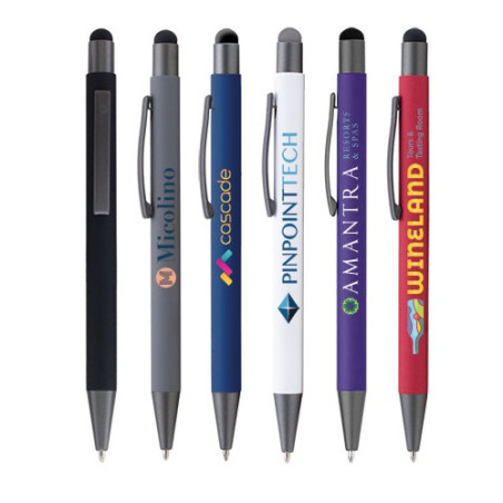 Stylo personnalisable avec stylet et finition miroir