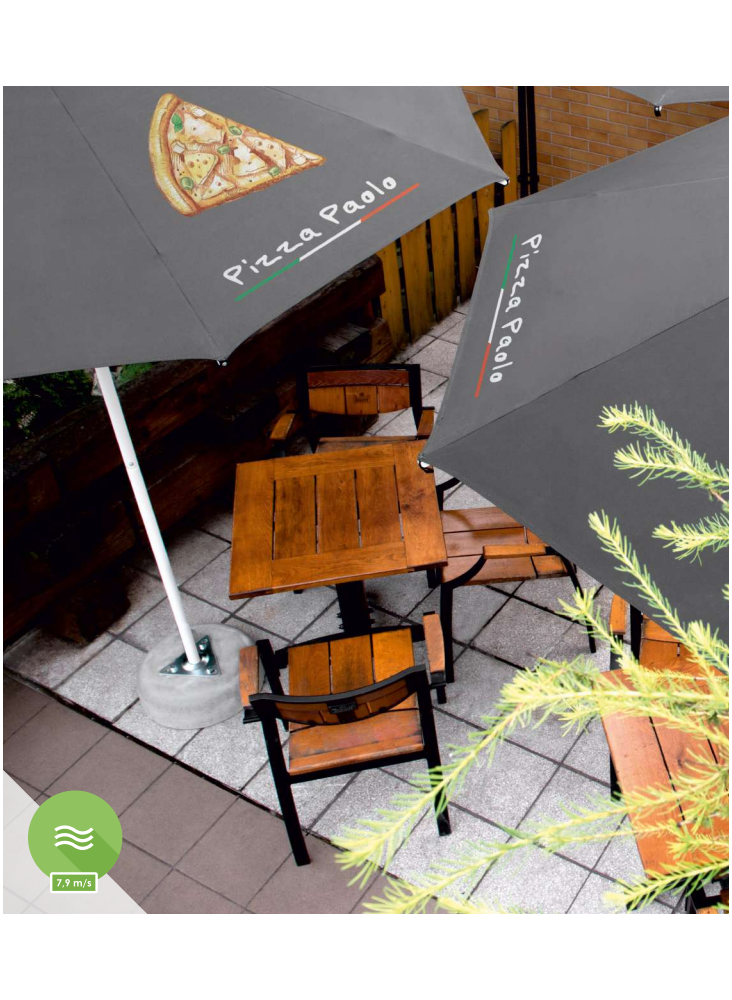 Parasol personnalisé SolarFlex  publicitaire