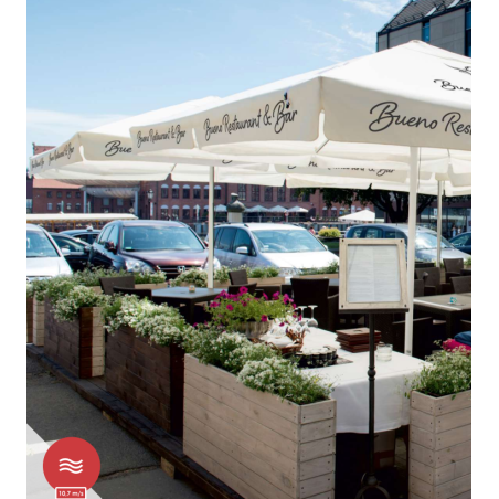 Parasol Timeless 3.5 m publicitaire