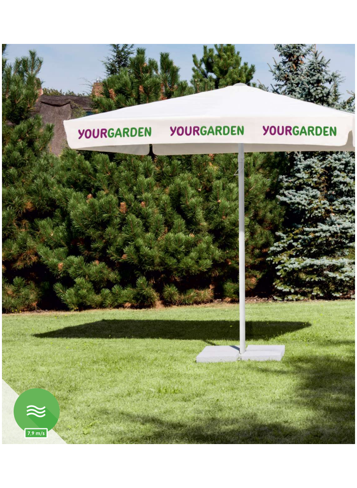 Parasol Rectangle 3X4 m publicitaire
