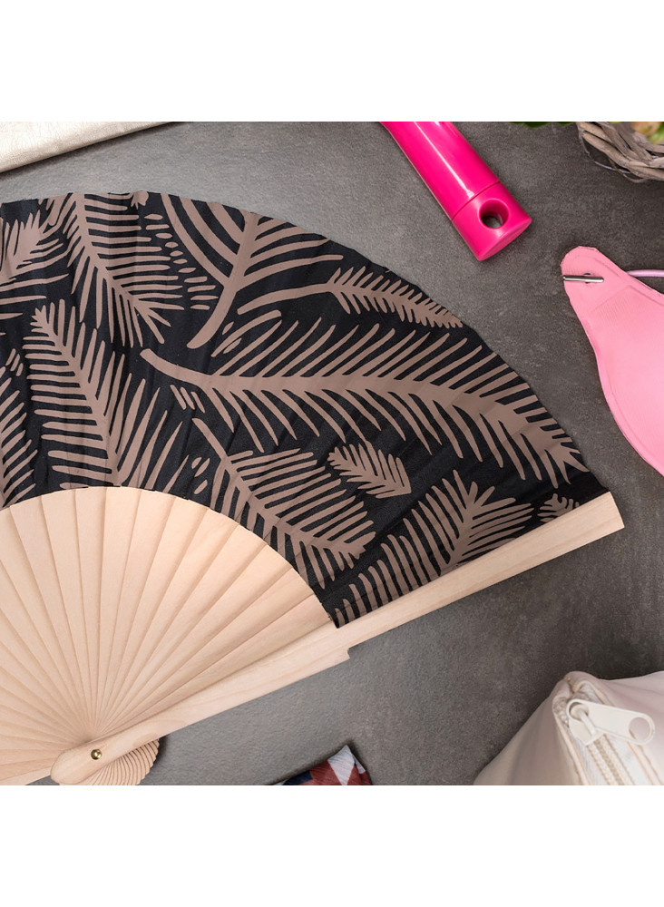 Éventail à motifs publicitaire