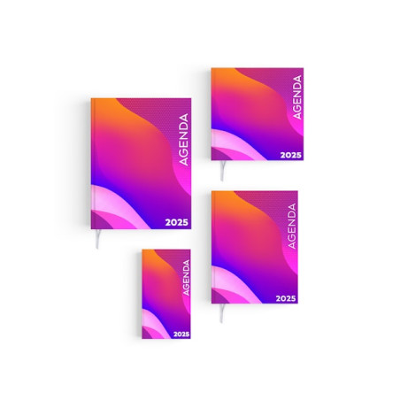 Agenda Rigide  semainier 2025  publicitaire