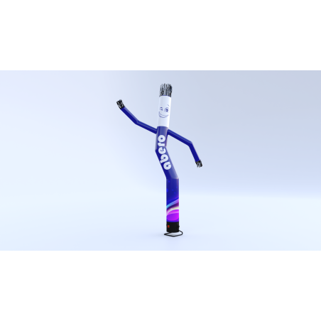 Sky dancer Toile tube 1 pied avec 2 bras