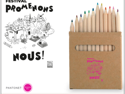 Crayon de couleurs publicitaires