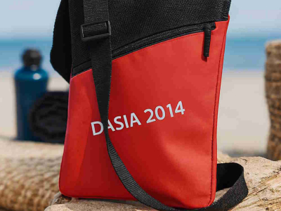Sacoche personnalisée DASIA 2014 : un support publicitaire efficace et durable